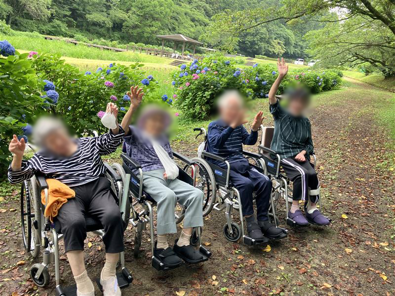 外出行事で池田池公園へ行きました🌸